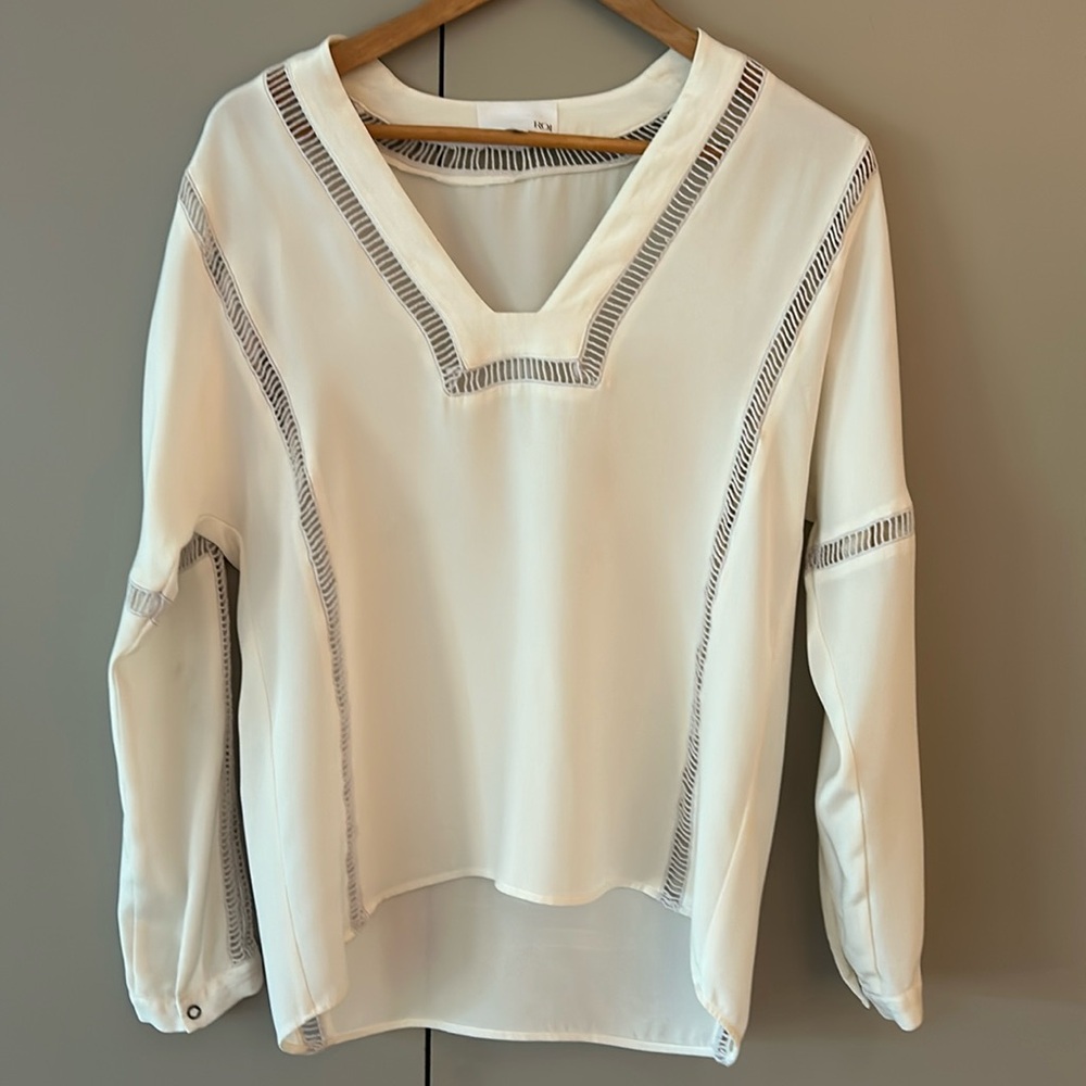 Silk tunic top by Roi size S